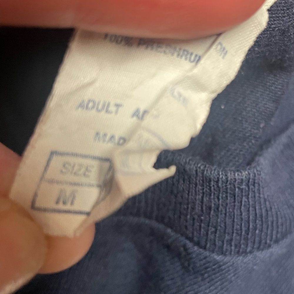 Adult Navy Blue Sarcasm Short Sleeve Tee Shirt, M - Picture 5 of 5